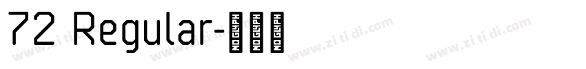 72 Regular字体转换 72 Regular字体转换